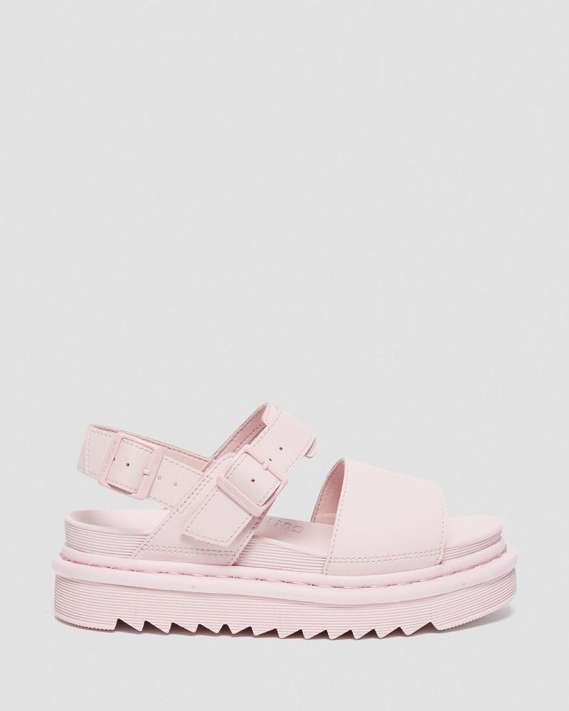 Dr Martens Voss Mono Hydro Leren Gladiator Sandalen Dames Roze | NL 483BEX